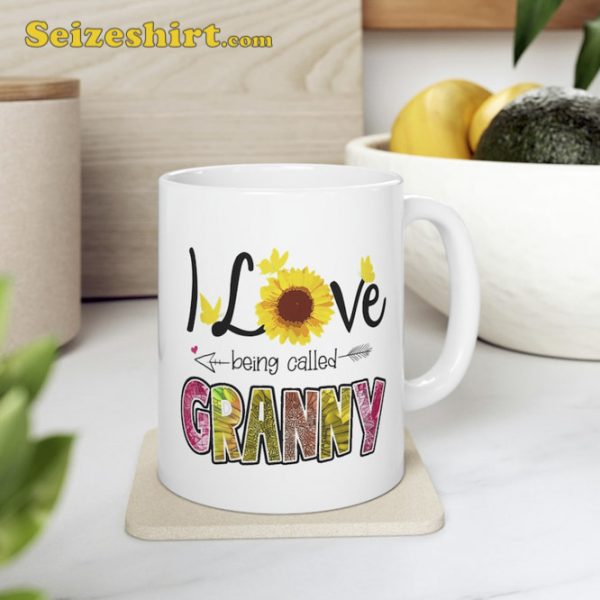 I Love Being Called Granny Sunflower Mothers Day Mug