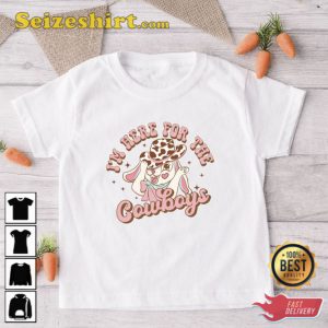 Im Here For The Cowboys Howdy Easter Shirt Cute Bunny