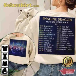 Imagine Dragon Mercury 2023 World Tour Double Sided Hoodie