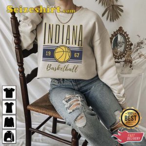 Indiana Basketball Retro Crewneck Sweatshirt Gift For Fan