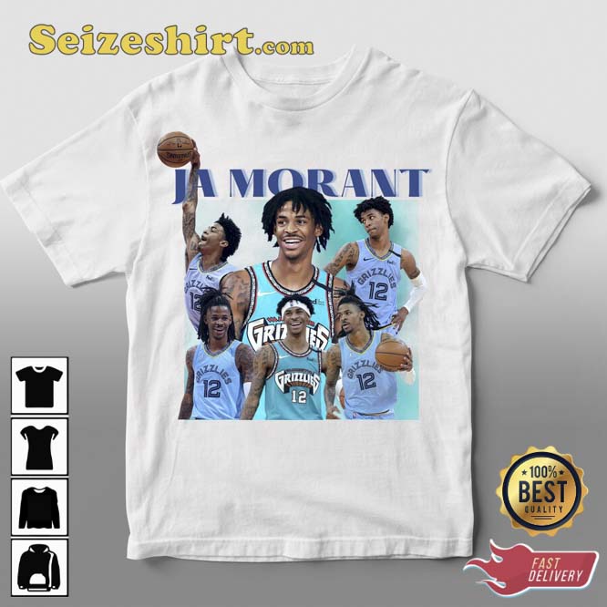 Ja Morant T Shirt Basketball shirt Classic 90s Graphic Tee Vintage