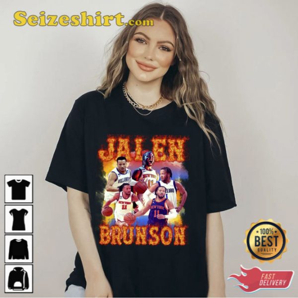 Jalen Brunson Vintage 90s Shirt Gift For Fan