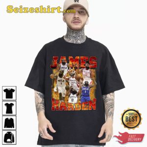 James Harden Vintage 90s Basketball Shirt Gift For Fan