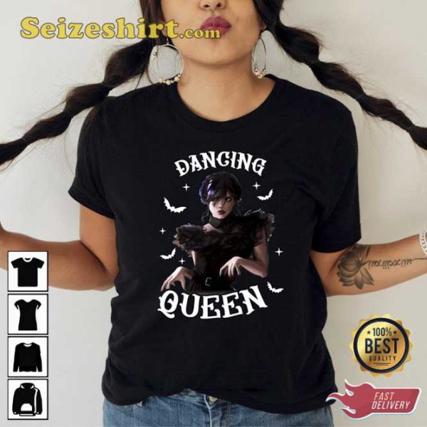 Jenna Ortega Dancing Queen Wednesday Addams Shirt