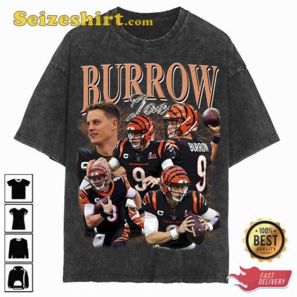 Joe Burrow Vintage Washed T-Shirt Gift for Fan