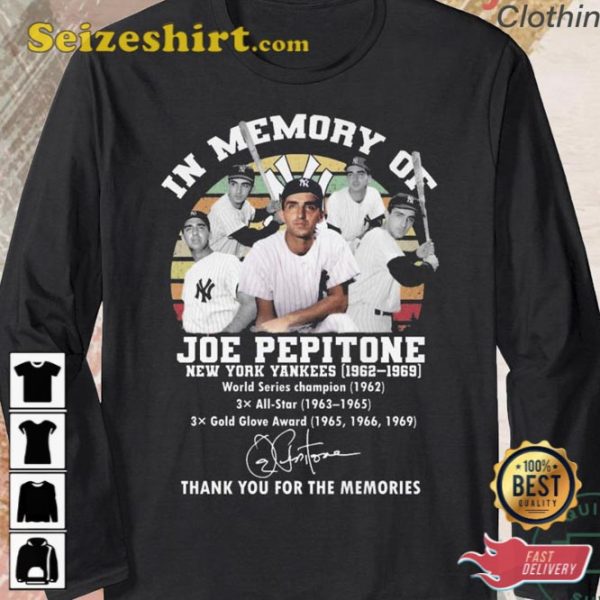 Joe Pepitone New York Yankees 1962-1969 The Memories Shirt