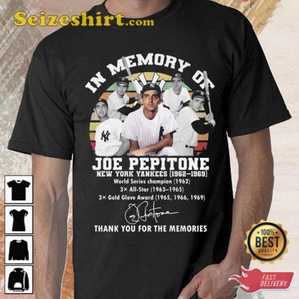 Joe Pepitone New York Yankees 1962-1969 The Memories Shirt