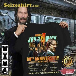 John Wick 9th Anniversary Signatures Shirt