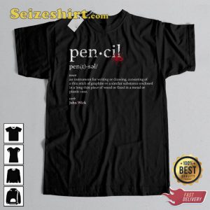 John Wick Pencil Shirt Baba Yaga Keanu Reeves Chapter 4 Shirt