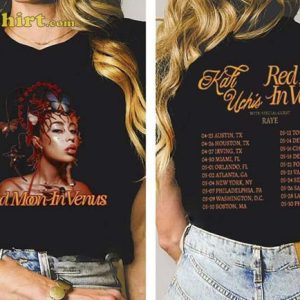 Kali Uchis Red Moon In Venus Tour 2023 Two Side T-shirt