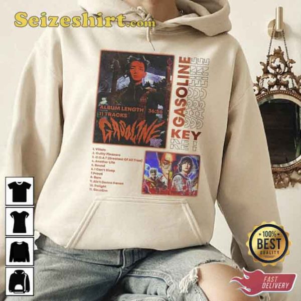 Key Gasoline Album Kpop Vintage 90s Shirt