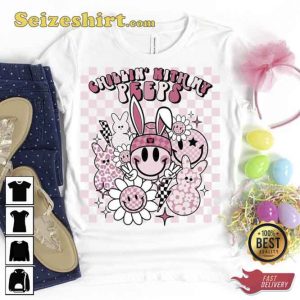 Kids Smile Face Peace Sign Easter Day T-shirt