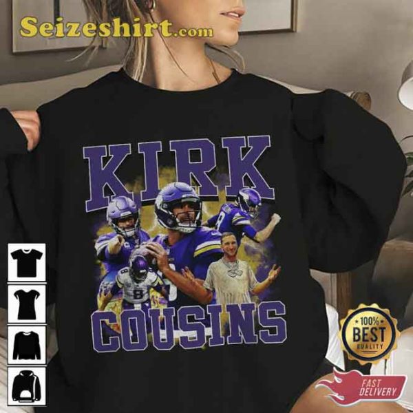 Kirk Cousins Football Vintage Sport Gift For Fans T-shirt