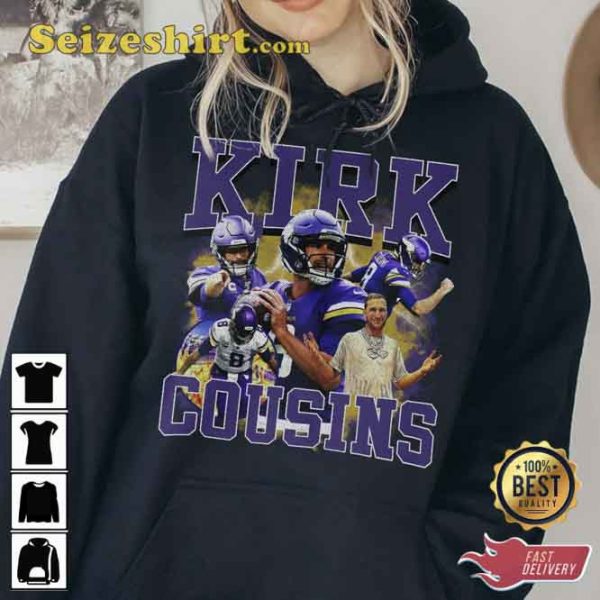 Kirk Cousins Football Vintage Sport Gift For Fans T-shirt