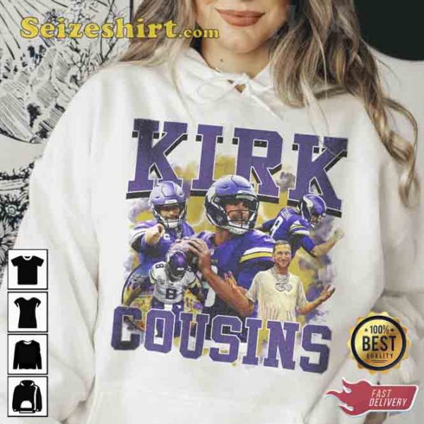 Kirk Cousins Football Vintage Sport Gift For Fans T-shirt