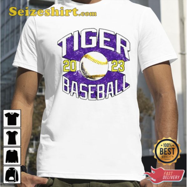 Lsu Tiger Baseball 2023 Logo Shirt