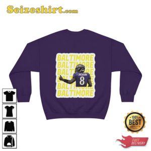 Lamar Jackson Baltimore Ravens Sweatshirt Gift For Fan
