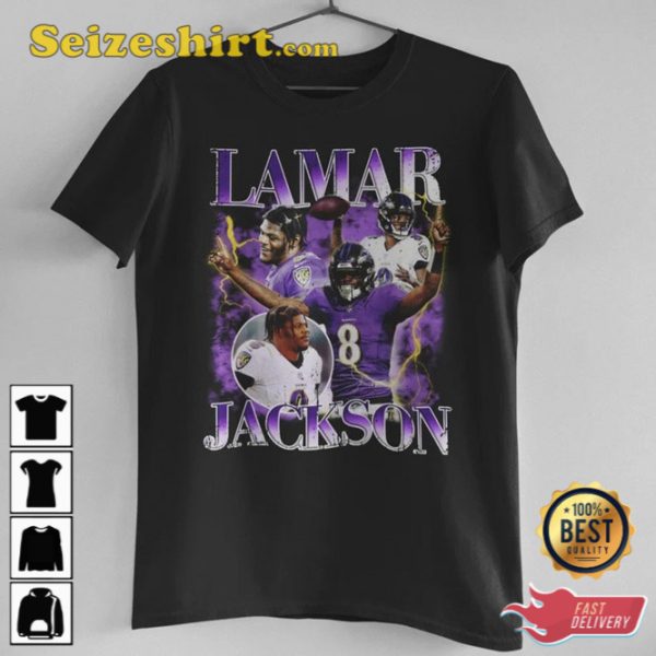 Lamar Jackson Ravens Football  Shirt