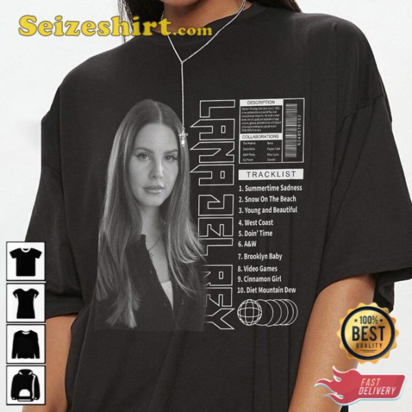 Lana Del Rey Tracklist Song Vintage Unisex Shirt