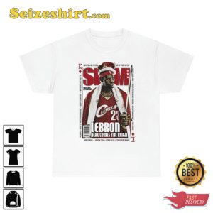 Lebron James T-Shirt Slam Magazine Cleveland Cavaliers Basketball