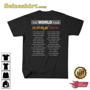 Legend Def Leppard and Motley Crue The World Tour 2023 Shirt