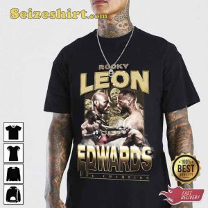 Leon Edwards Vintage 90s Style Retro Graphic T-Shirt