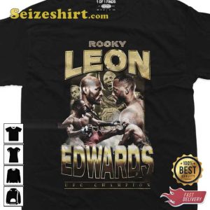 Leon Edwards Vintage 90s Style Retro Graphic T-Shirt