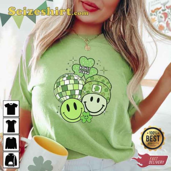 Lucky Vibes St Patricks Day T-Shirt