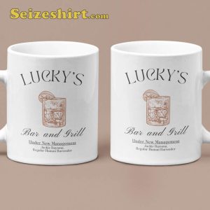 Luckys Bar Grill Ceramic Coffee Mug