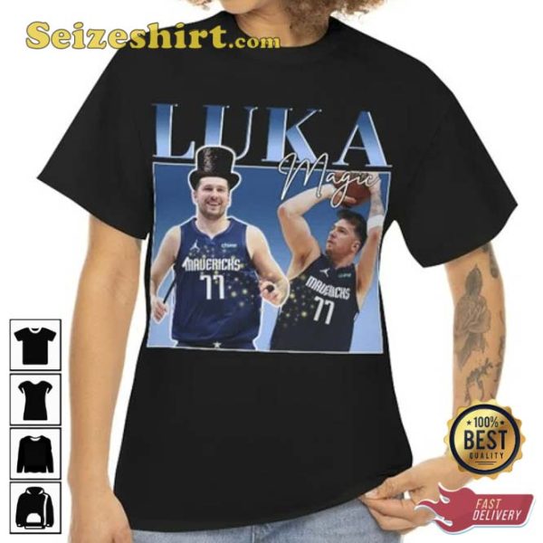 Luka Doncic Magic Bootleg 90s Graphic Basketball T-shirt