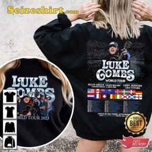 Luke Combs 2023 World Tour Bullhead Country Music Unisex T-Shirt