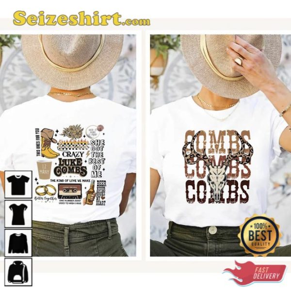 Luke Combs World Tour 2023 Shirt Gift for Fan