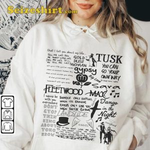 Lyric Album Song Fleetwood Mac Sketch Music Lover Gift Unisex T-Shirt