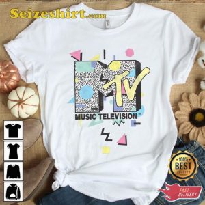 MTV Music Television Shape Design Graphic Unisex T-shirt
