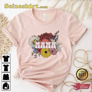 Mama Floral Aplique Sweatshirt