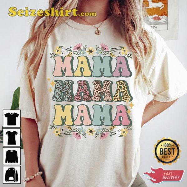 Mama Leopard Happy Mothers Day Shirt