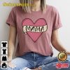 Mama Retro Heart Shirt Mothers Day Gift