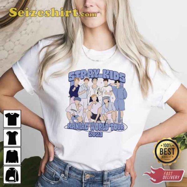 Maniac World Tour 2023 Stray Kids Maniac T-Shirt