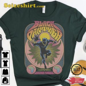 Marvel Black Panther Vintage 70s Poster Style T-Shirt