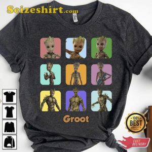 Marvel Groot Guardians Of The Galaxy T-Shirt