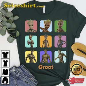 Marvel Groot Guardians Of The Galaxy T-Shirt