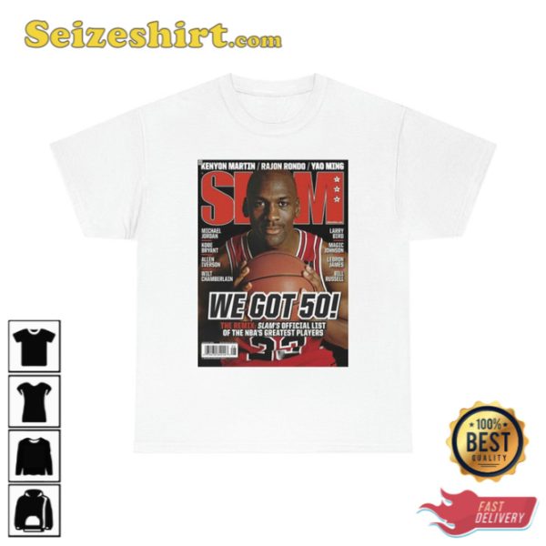 Michael Jordan T-Shirt Slam Magazine Chicago Bulls Basketball