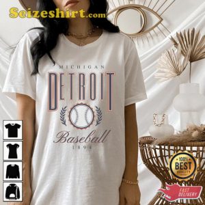 Michigan Detroit Baseball Vintage Unisex T-Shirt