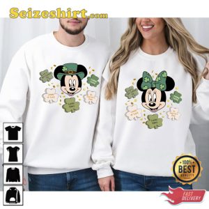 Mickey And Minnie St Patrick Day Sweatshirt Couple Gift