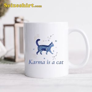 Midnights Album Mug Karma Is a Cat Mug