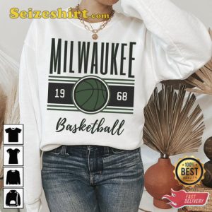Milwaukee Basketball Retro Crewneck Sweatshirt Gift For Fan