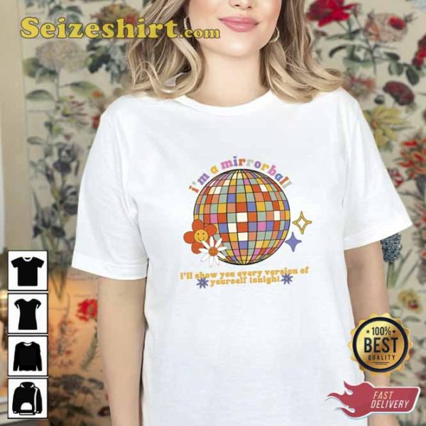 Mirrorball Taylor Folklore T-Shirt