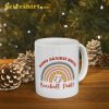 Mom Against White Baseball Pants Rainbow Trendy Mug