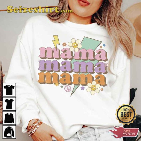 Mom Life Floral Mama Happy Day Sweatshirt