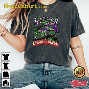 Monster Jam Grave Digger Truck Art Fans T-Shirt